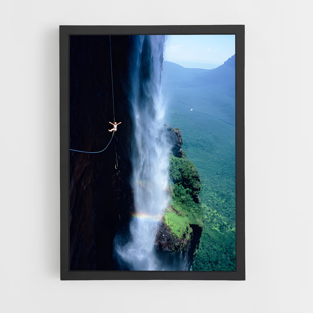 Poster Cascade Épique – affiche Saut à l’élastique (vue 2)